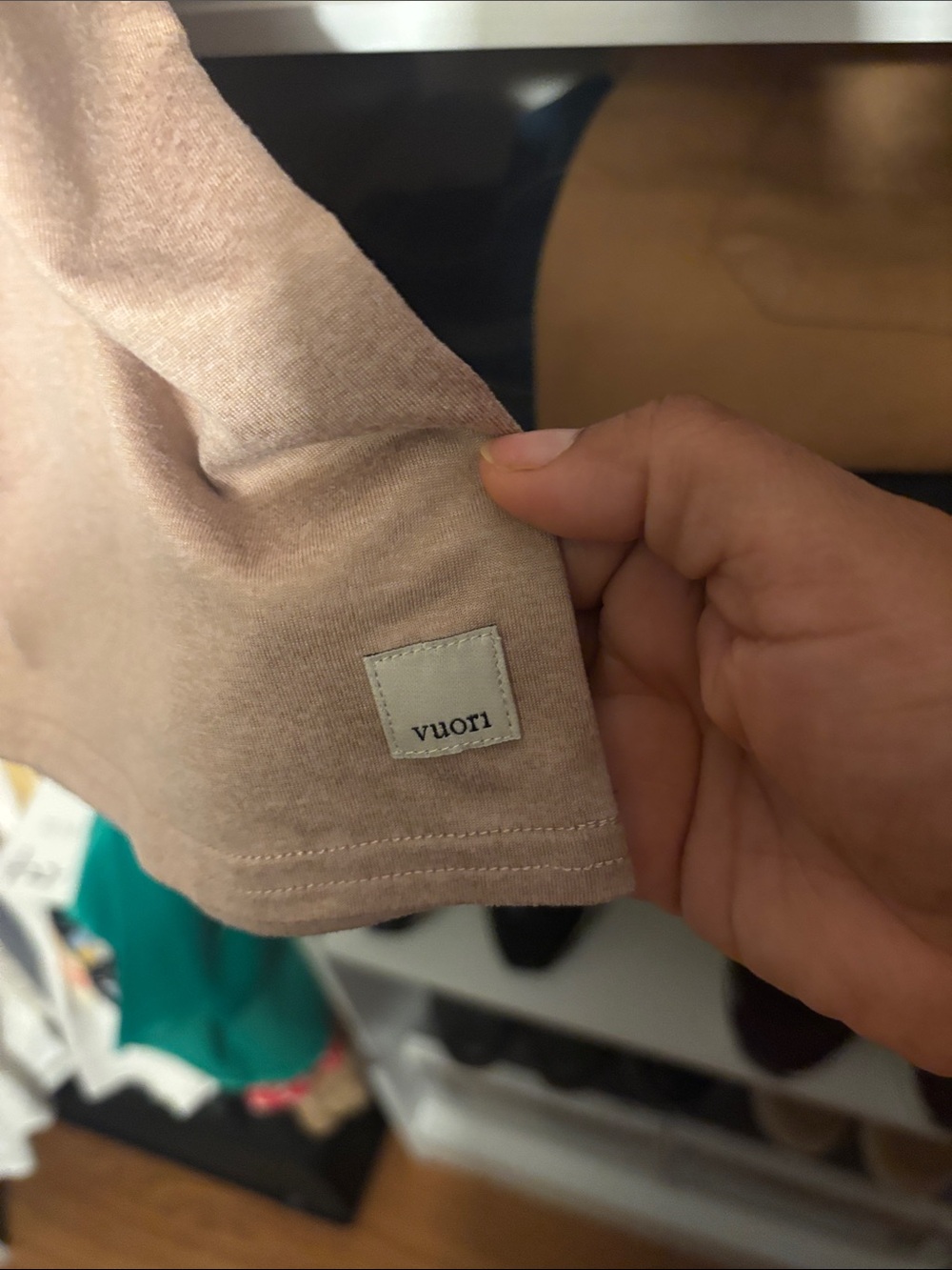 Vuori Sleeveless Cropped Tank in Taupe - Picture 2 of 10